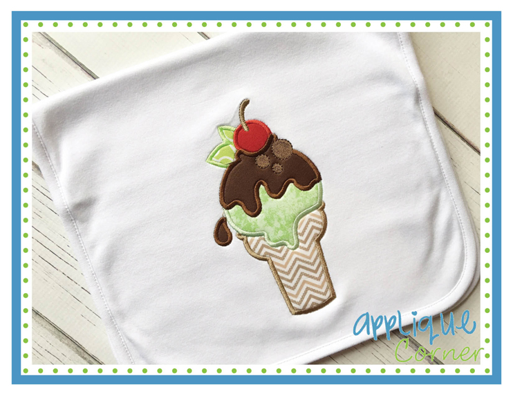 Rounded Cone with Cherry Design