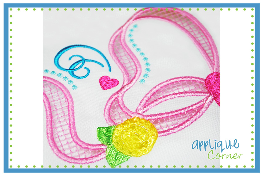 Ribbon Embroidery Cutwork Design